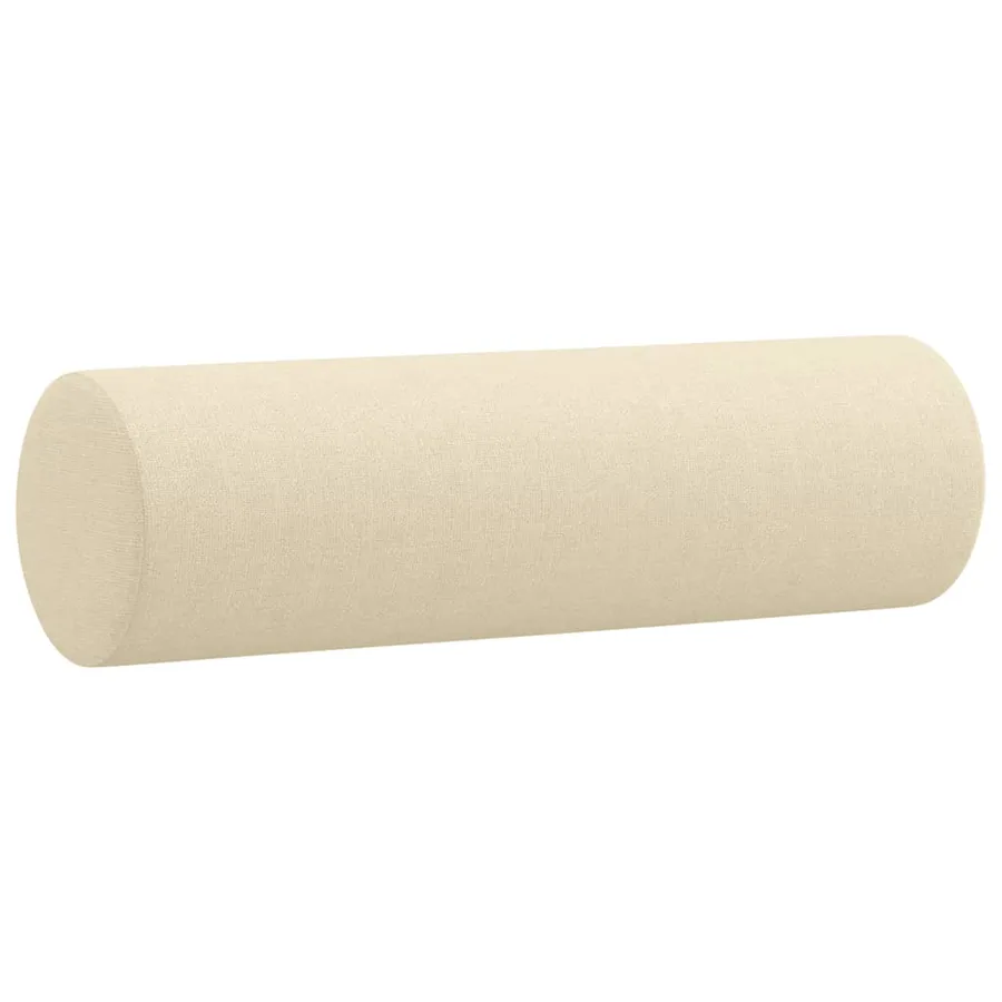 Ensemble de canapés 2 pcs avec coussins crème tissu - 7