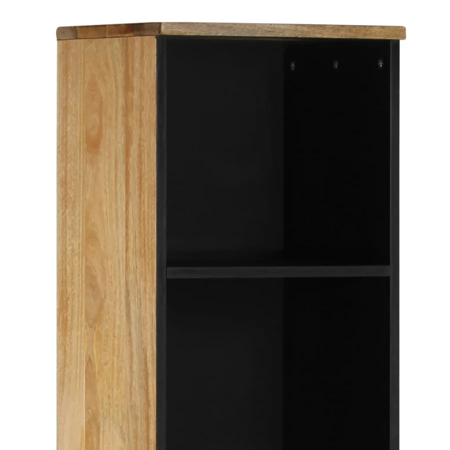 Armoire de salle de bain 38x33x160 cm bois massif de manguier - 7