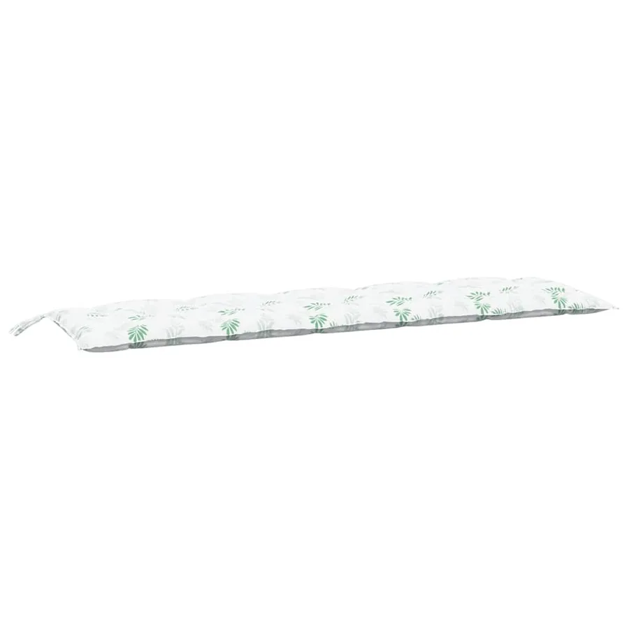 Coussins de banc jardin lot de 2 motif de feuilles tissu Oxford - 5