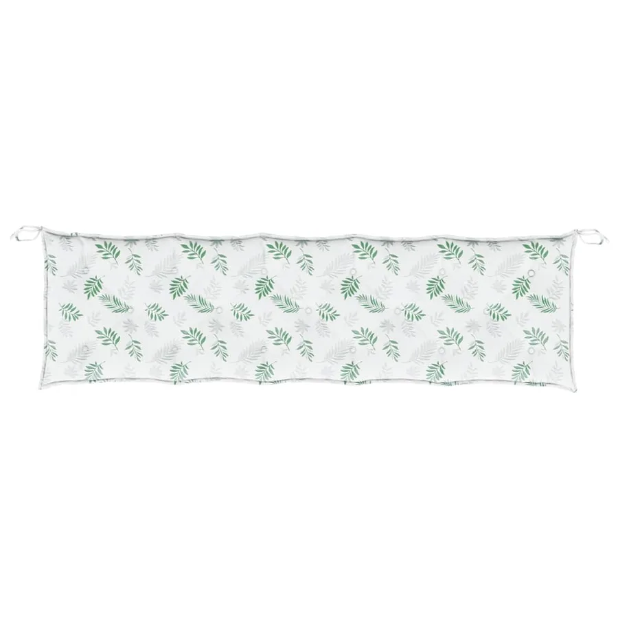 Coussins de banc jardin lot de 2 motif de feuilles tissu Oxford - 6