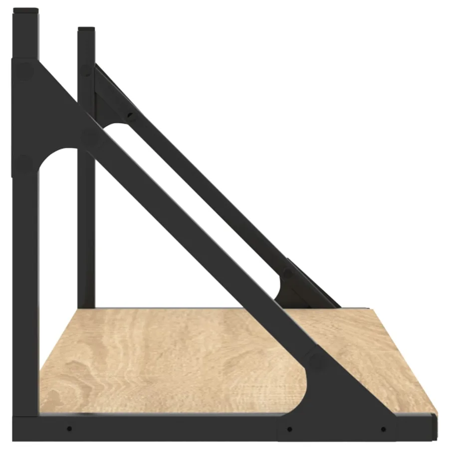 Étagères murales 2 pcs chêne sonoma 60x25x25,5 cm - 6