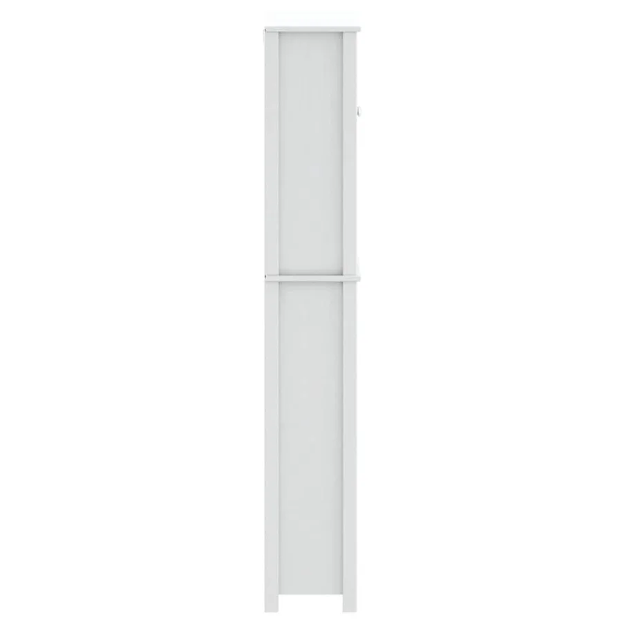 Armoire pour machine à laver BERG blanc bois massif - 5