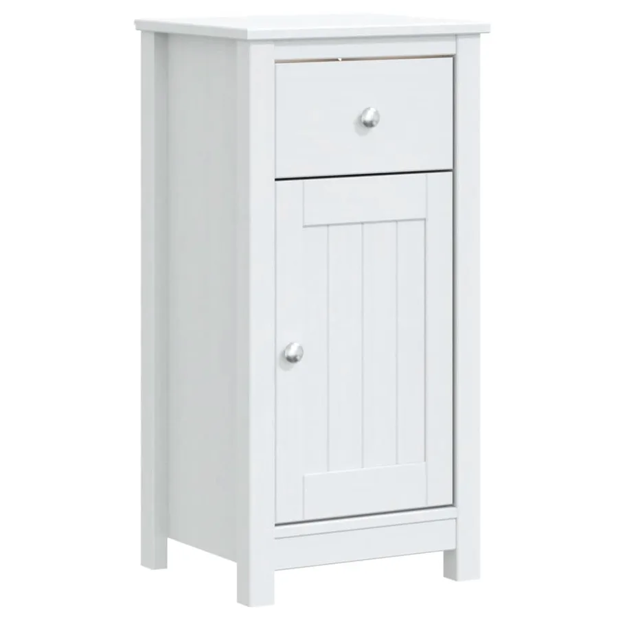 Armoire de salle de bain BERG blanc 40x34x80 cm pin massif - 2
