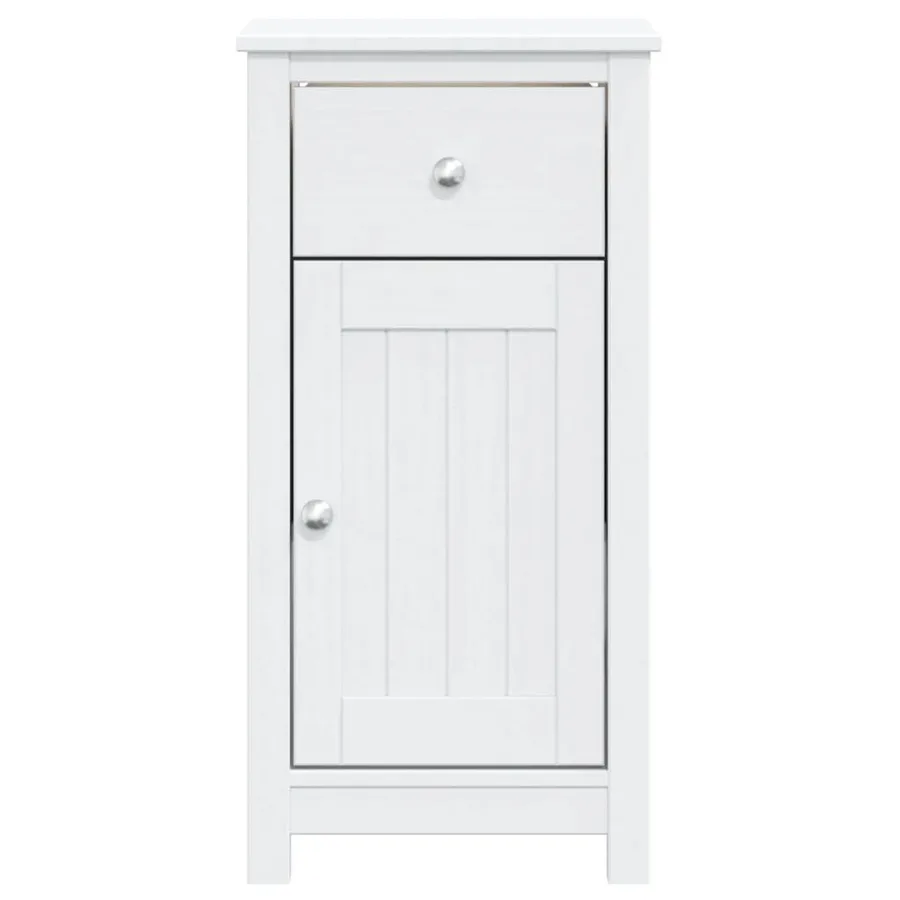 Armoire de salle de bain BERG blanc 40x34x80 cm pin massif - 3