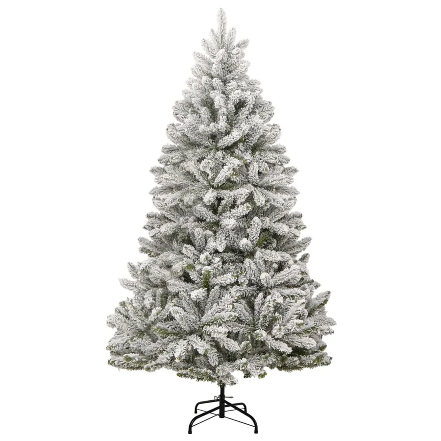 Sapin de Noël artificiel à charnières avec neige floquée 210 cm - 2