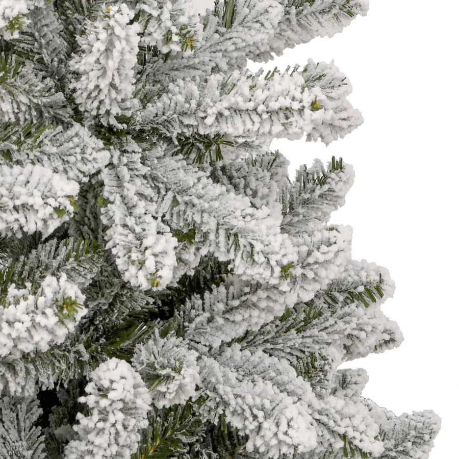 Sapin de Noël artificiel à charnières avec neige floquée 210 cm - 6