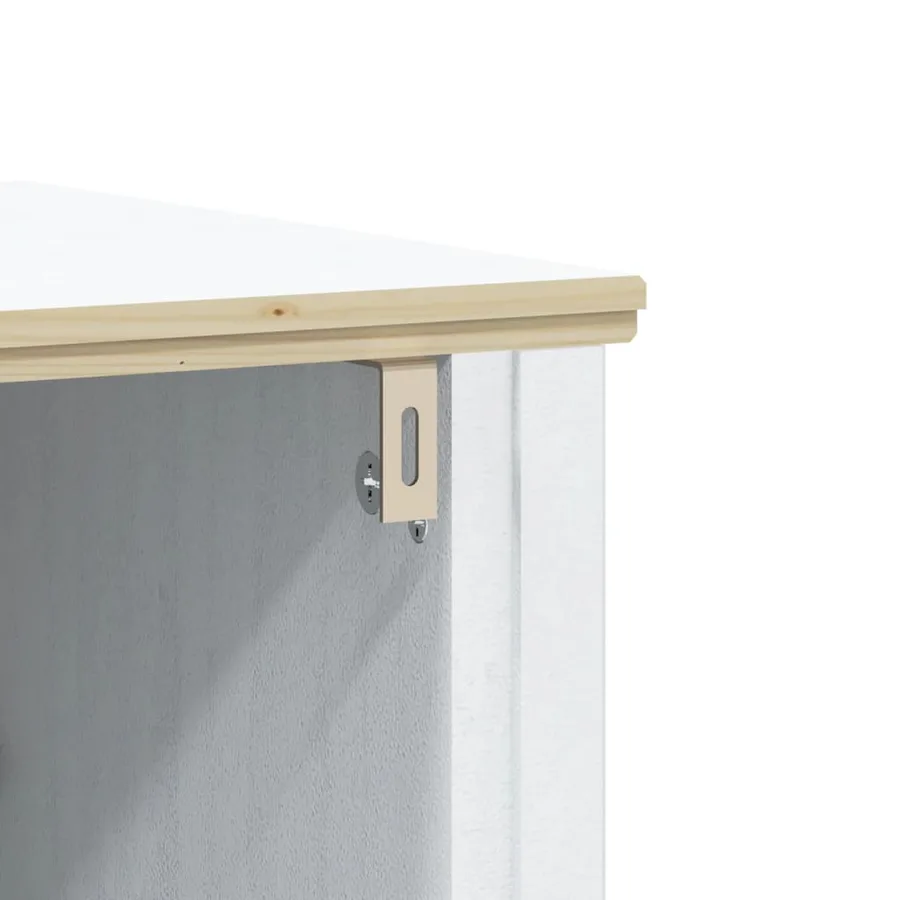 Meubles de salle de bain 3 pcs BERG blanc bois de pin massif - 6