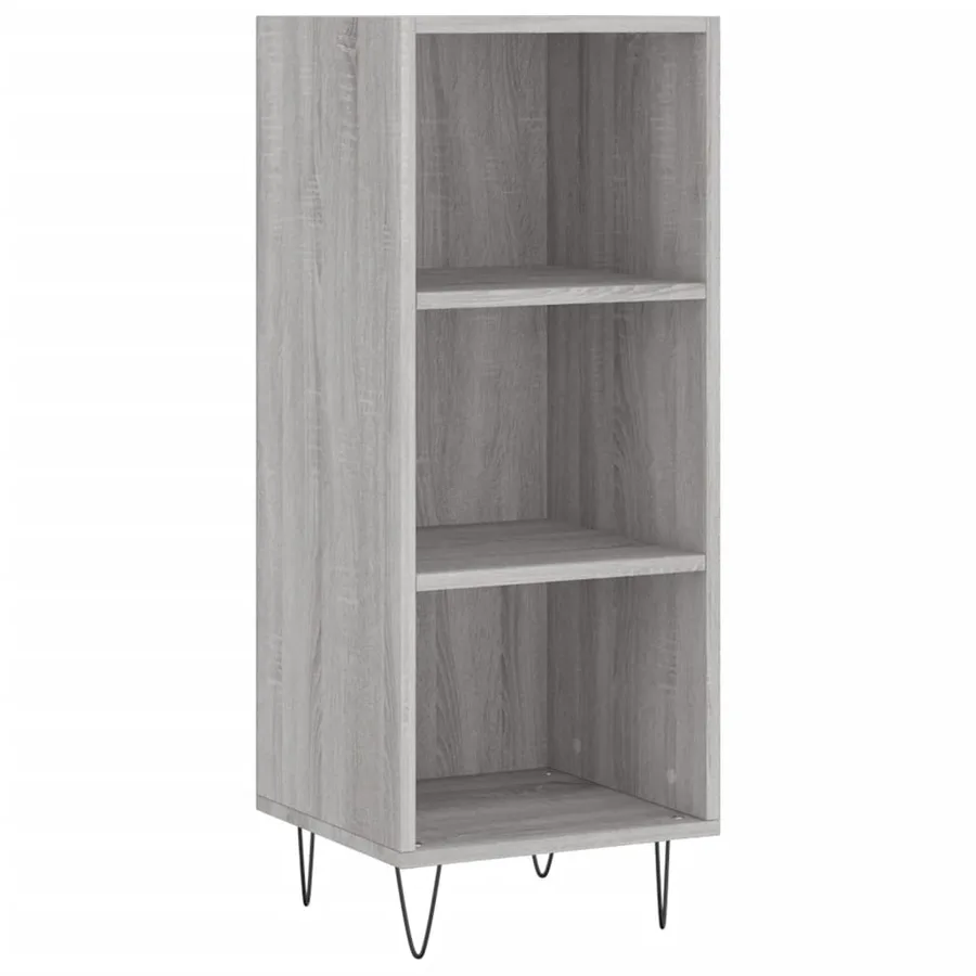 Buffet haut Sonoma gris 34,5x34x180 cm Bois d'ingénierie - 5