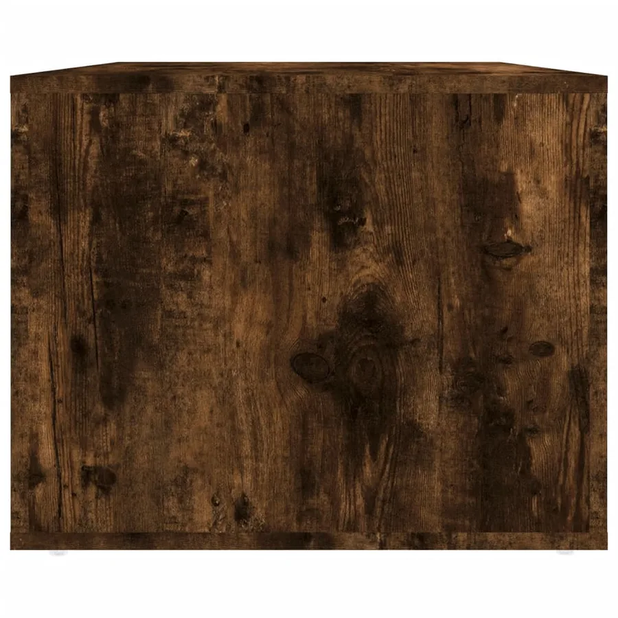 Table basse Chêne fumé 80x50x40 cm Bois d'ingénierie - 7