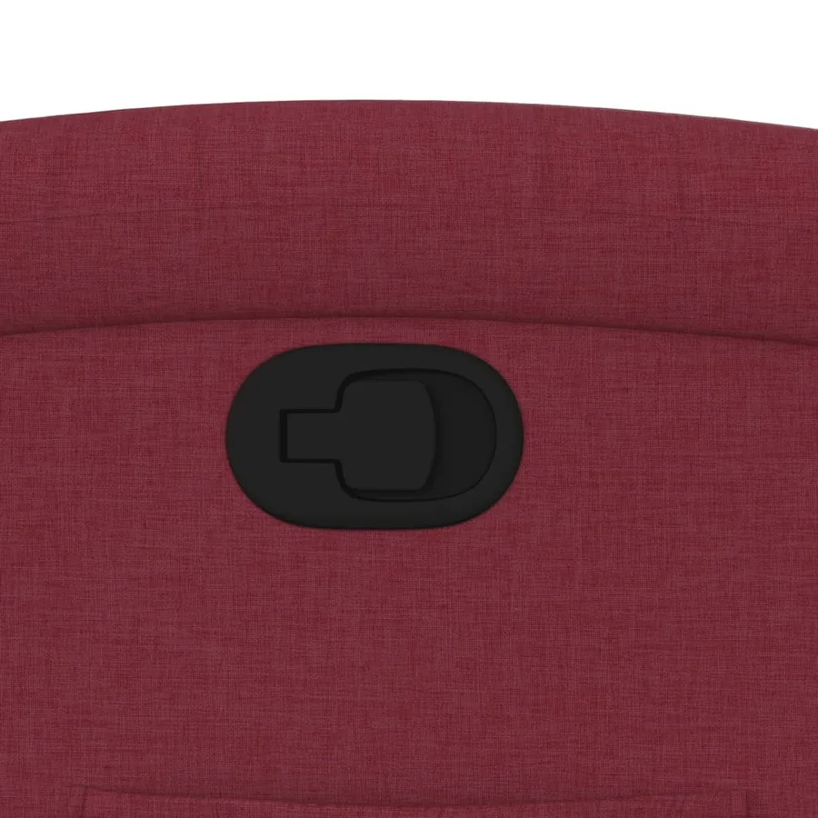 Fauteuil inclinable Rouge bordeaux Tissu - 9
