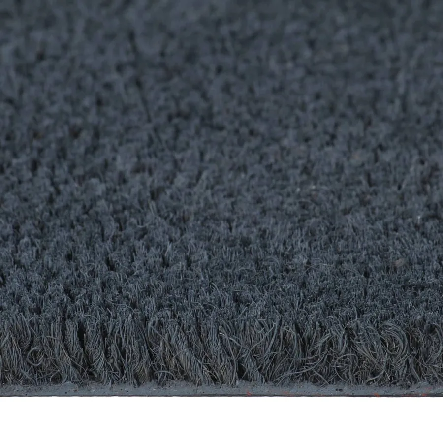 Tapis de porte gris foncé 40x60 cm fibre de coco touffeté - 4