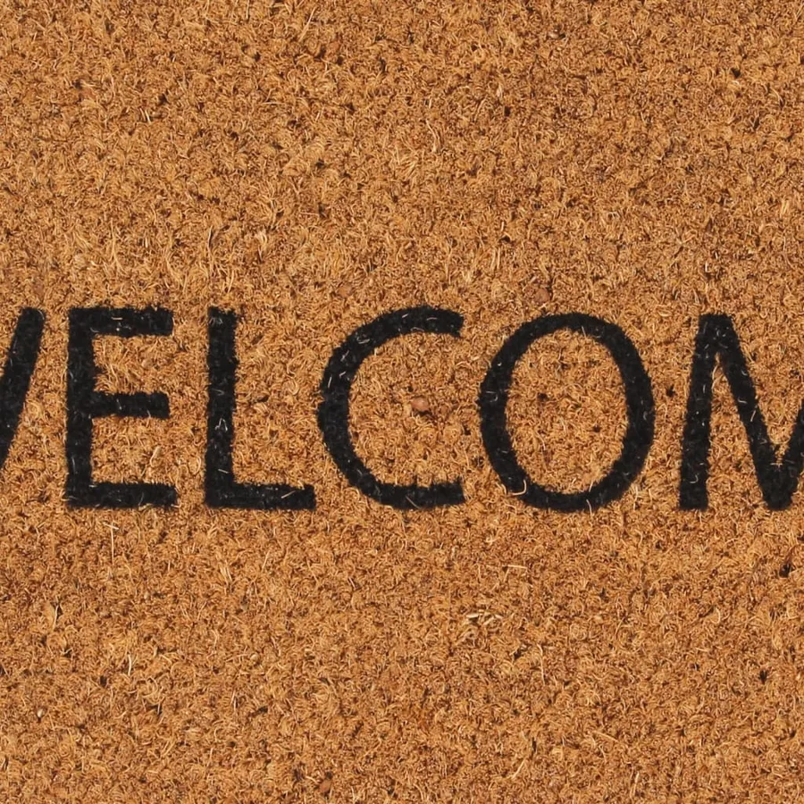 Tapis de porte naturel 40x60 cm fibre de coco touffeté - 5