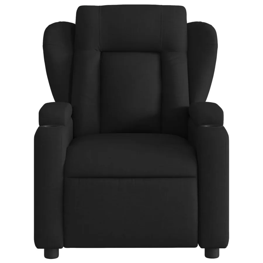 Fauteuil inclinable Noir Tissu - 6