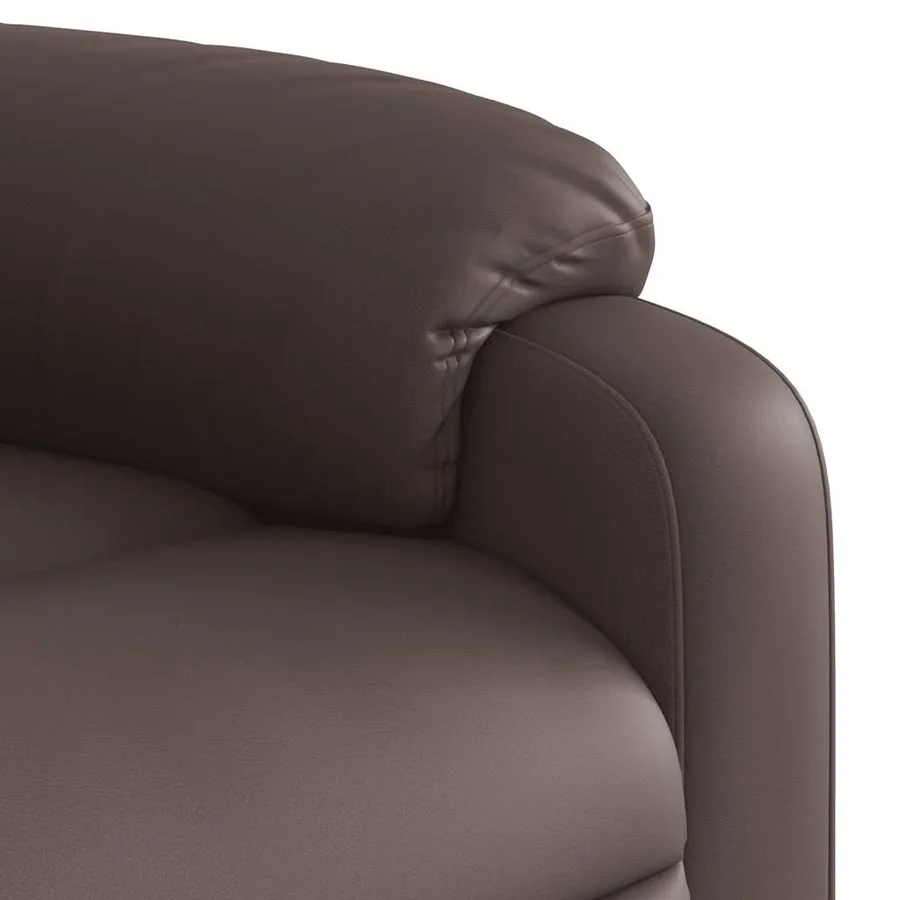 Fauteuil de massage inclinable Marron Similicuir - 10