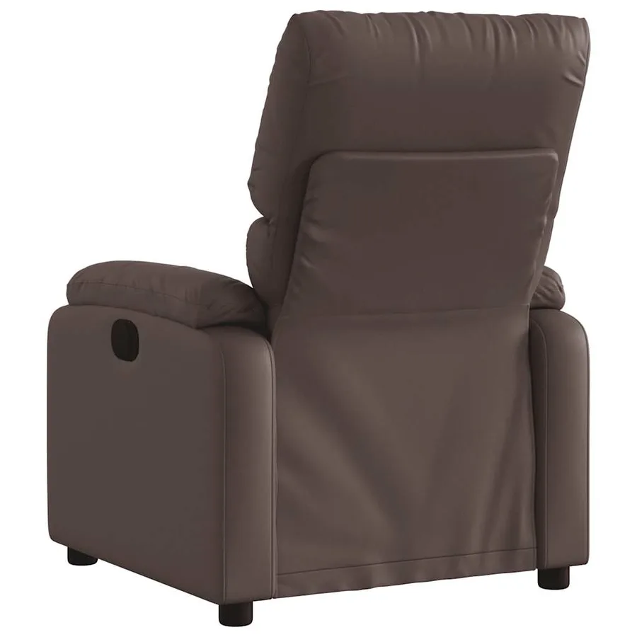 Fauteuil de massage inclinable Marron Similicuir - 6