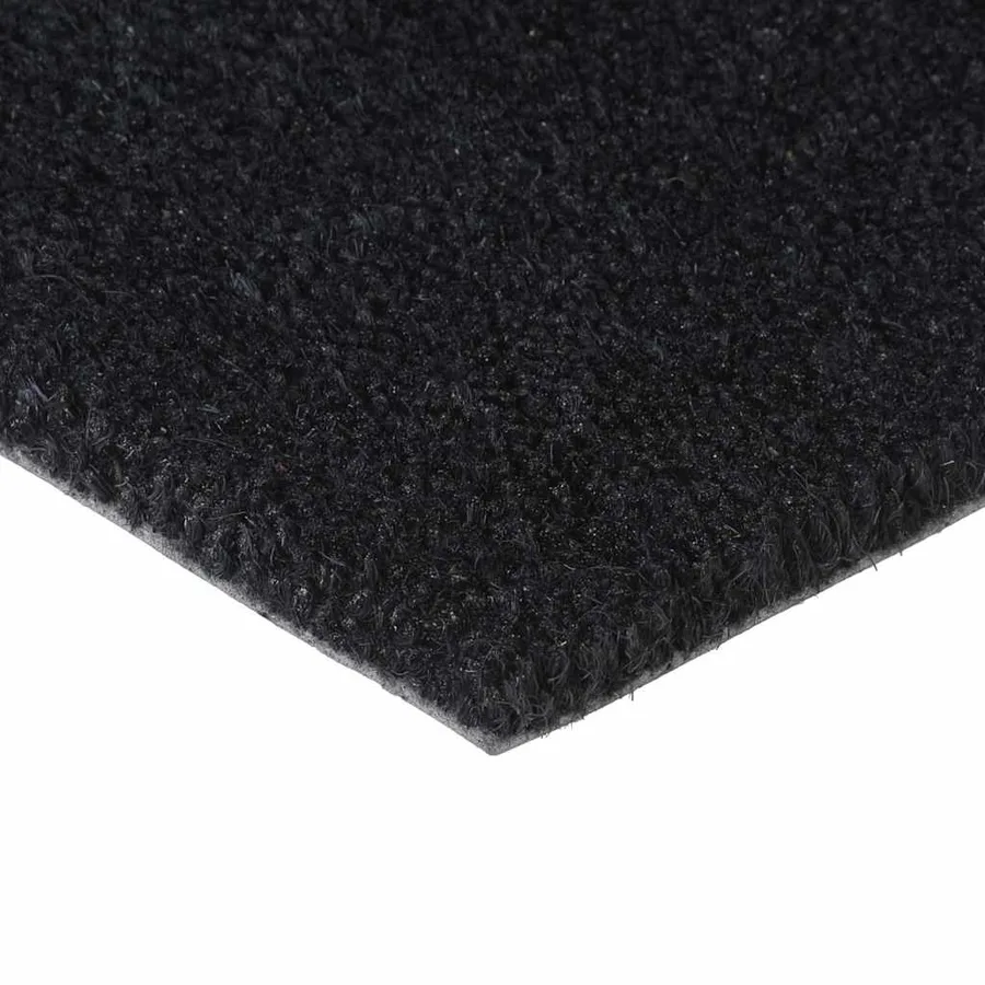 Tapis de porte noir 60x90 cm fibre de coco touffeté - 3