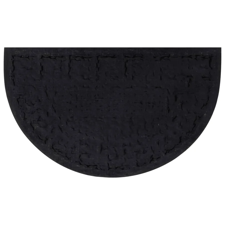 Tapis de porte demi-rond 45x75 cm caoutchouc et fibre de coco - 3