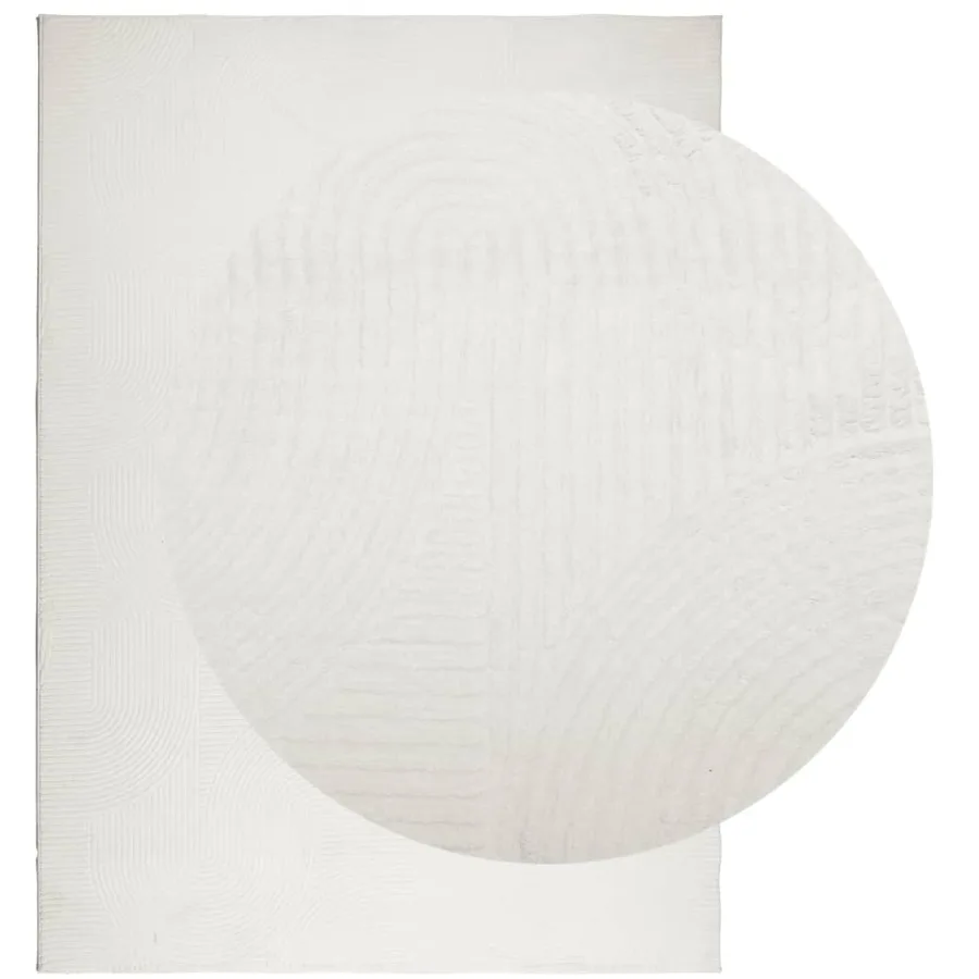 Tapis IZA poils courts style scandinave crème 200x280 cm - 3