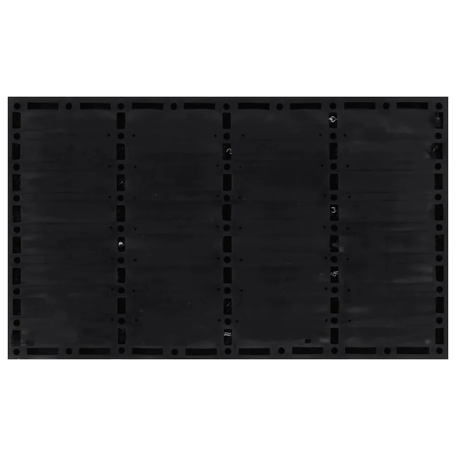 Paillasson rectangulaire 45x75 cm caoutchouc et fibre de coco - 3