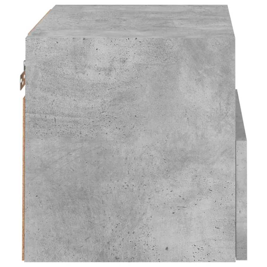 Meubles TV muraux 2 pcs gris béton 40x30x30cm bois d'ingénierie - 9