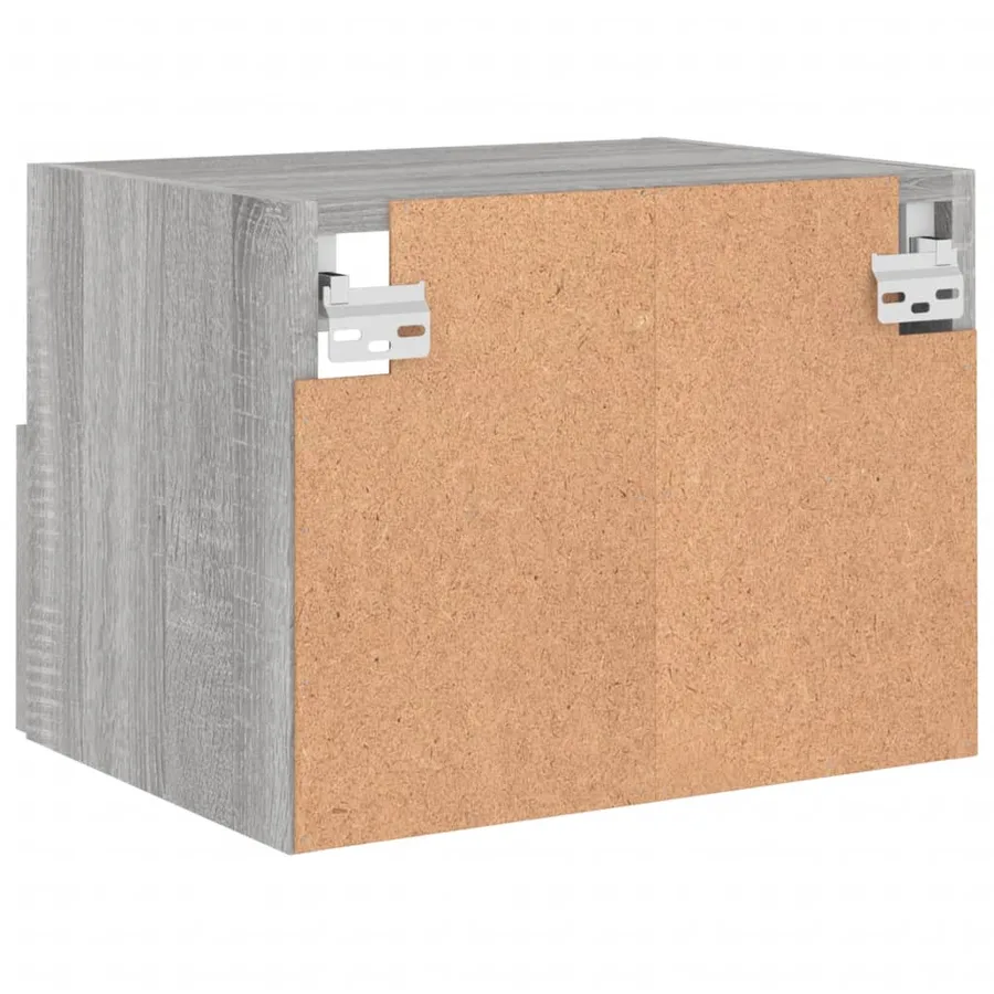 Meubles TV muraux 2pcs sonoma gris 40x30x30cm bois d'ingénierie - 10
