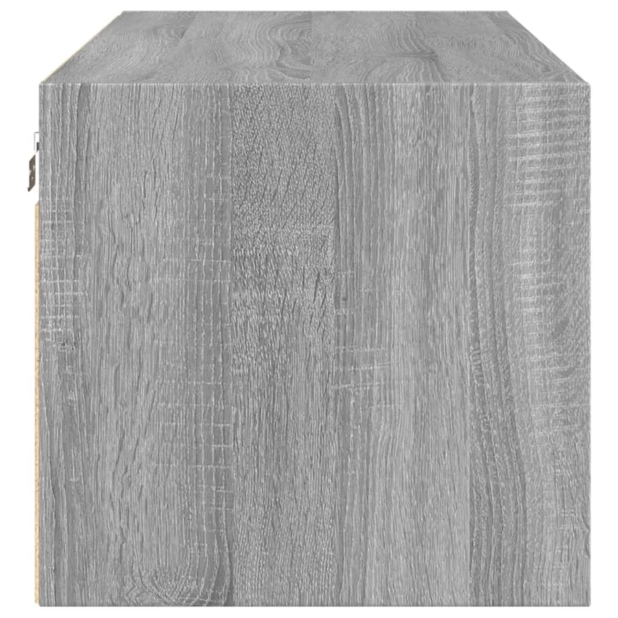 Armoire murale avec portes en verre sonoma gris 102x37x35 cm - 7
