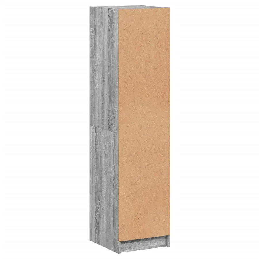 Buffet avec portes en verre sonoma gris 35x37x142 cm - 8