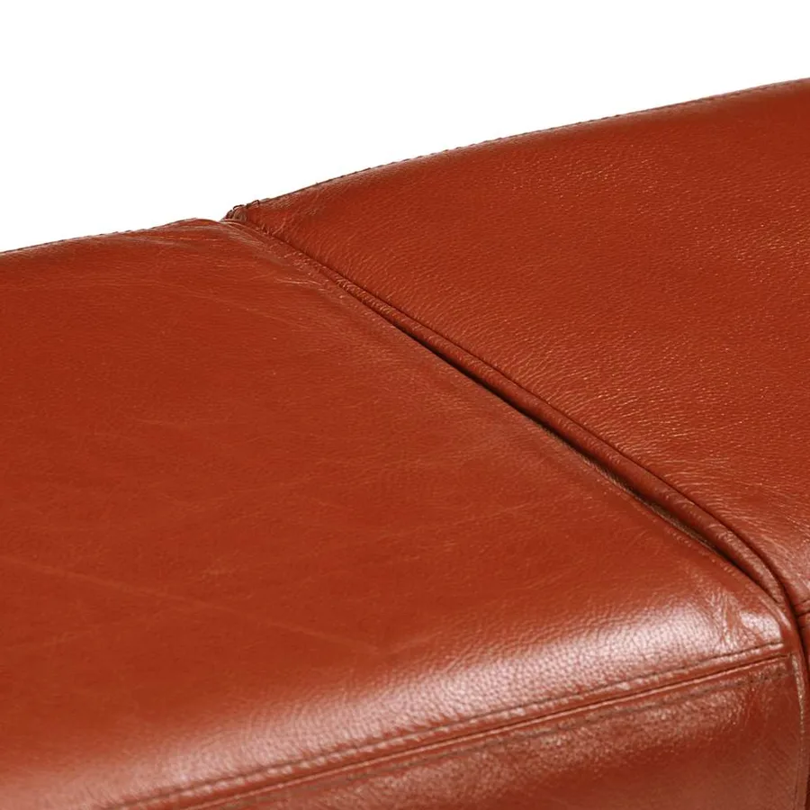 Banc de gymnastique marron 160 cm cuir véritable - 8
