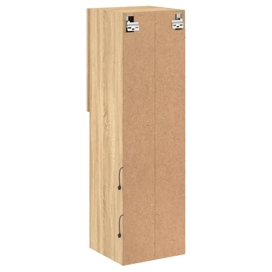 Meubles TV avec lumières LED 2 pcs chêne sonoma 30,5x30x102 cm - 11