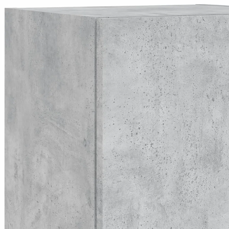Meubles TV avec lumières LED 2 pcs gris béton 30,5x30x102 cm - 13