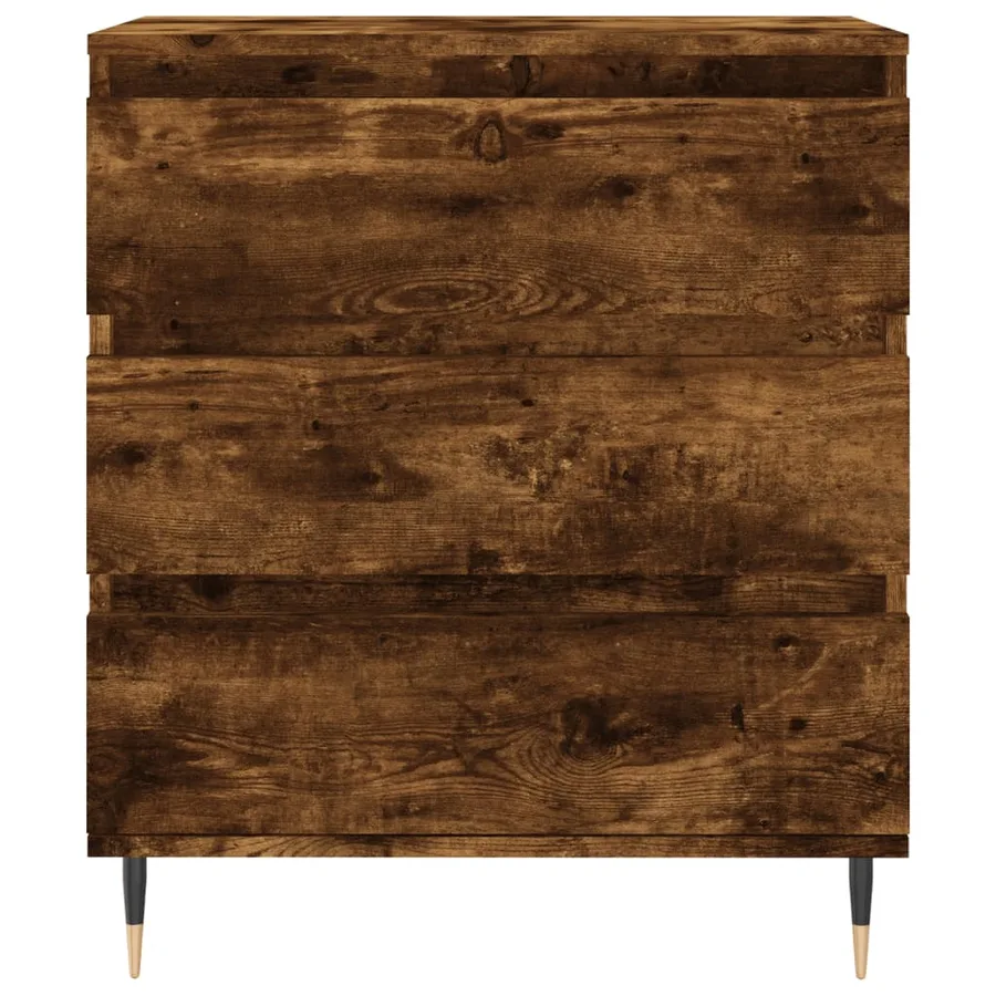 Buffet Chêne fumé 60x35x70 cm Bois d'ingénierie - 5