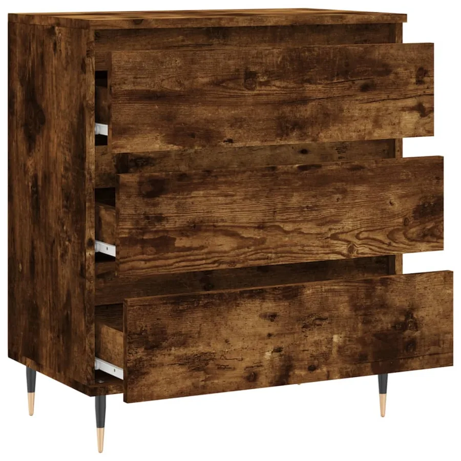 Buffet Chêne fumé 60x35x70 cm Bois d'ingénierie - 6