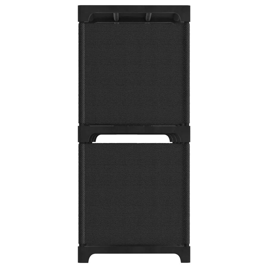 Étagère d'affichage 5 cubes Noir 103x30x72,5 cm Tissu - 3
