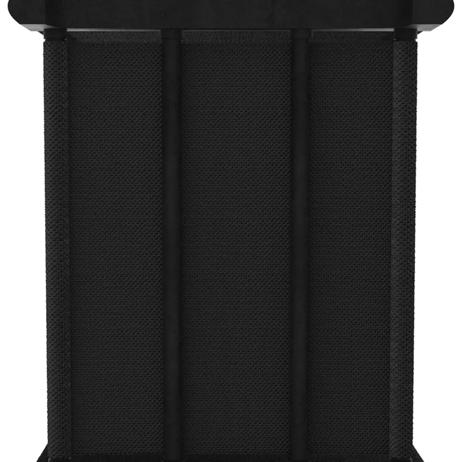 Étagère d'affichage 5 cubes Noir 103x30x72,5 cm Tissu - 5