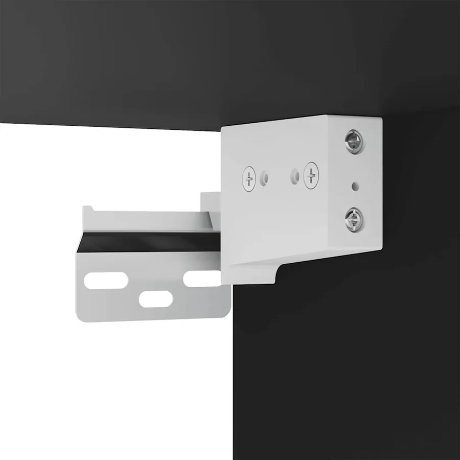 Meuble TV mural avec lumières LED noir 40,5x35x80 cm - 13