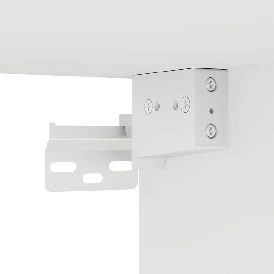 Meubles TV muraux avec lumières LED 2 pcs blanc 80x35x31 cm - 12