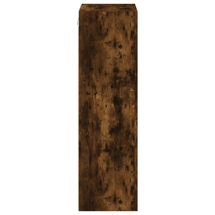 Meuble TV mural chêne fumé 40,5x30x102 cm bois d'ingénierie - 8