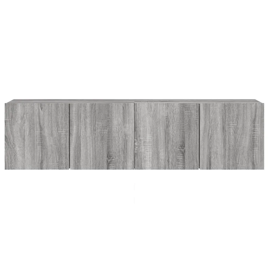 Meubles TV muraux 2 pcs sonoma gris 80x30x41 cm - 7