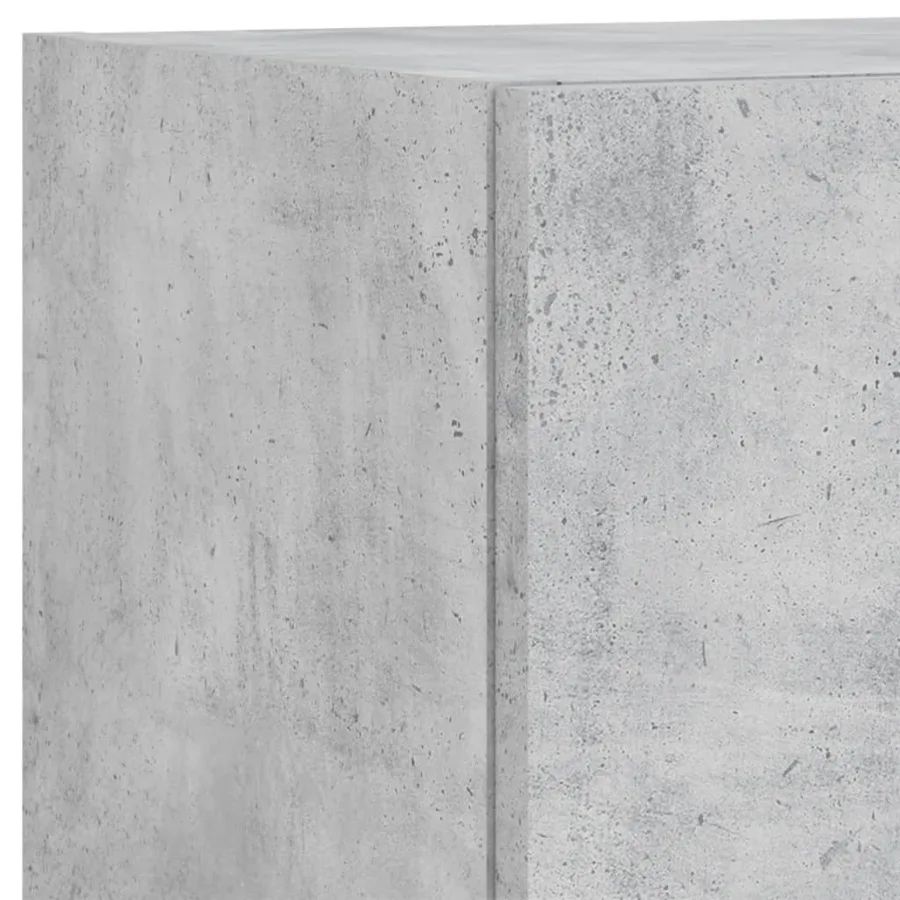 Meubles TV avec lumières LED 2 pcs gris béton 30,5x30x90 cm - 13