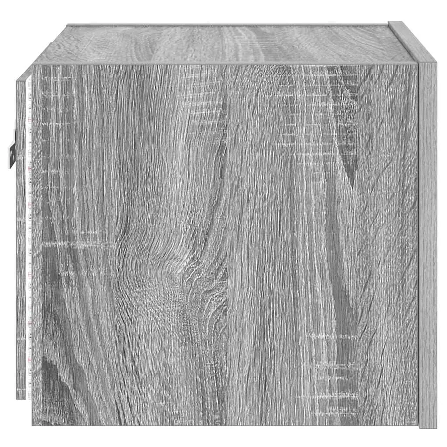Meuble TV mural avec lumières LED sonoma gris 30,5x35x30 cm - 10