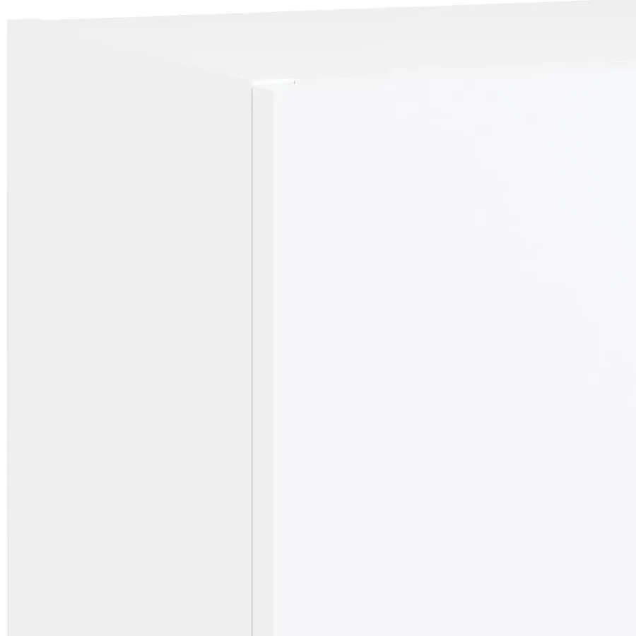 Unités murales TV avec LED 5 pcs blanc bois d'ingénierie - 11