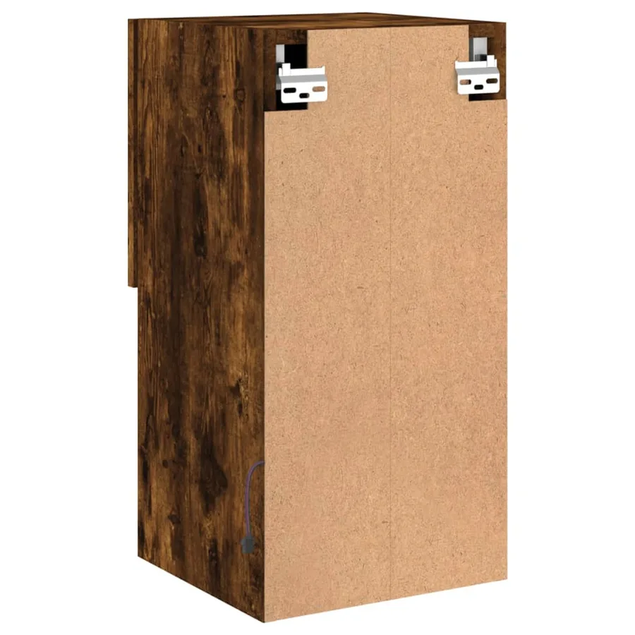 Meubles TV avec lumières LED 2 pcs chêne fumé 30,5x30x60 cm - 11