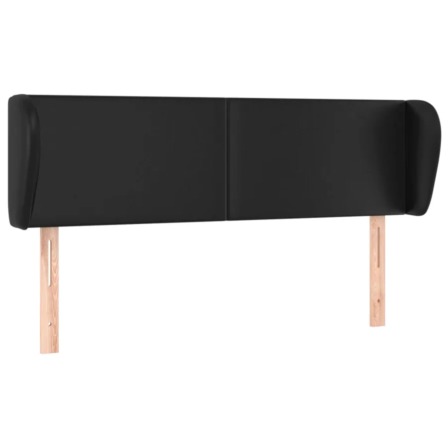 Tête de lit avec oreilles Gris 147x23x78/88 cm Similicuir - 2