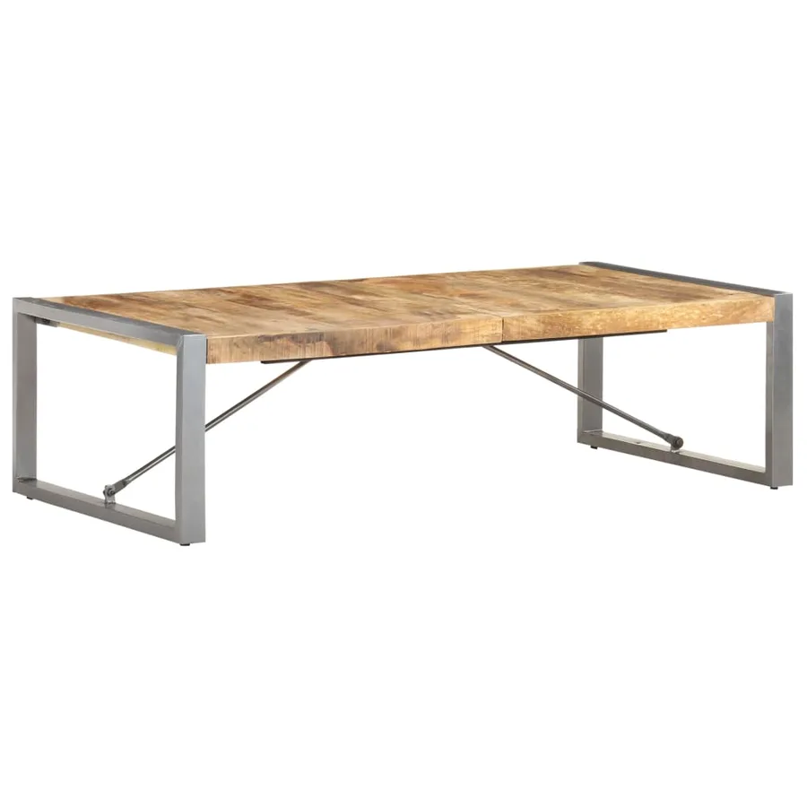 Table basse 140x70x40 cm Bois de manguier brut - 11