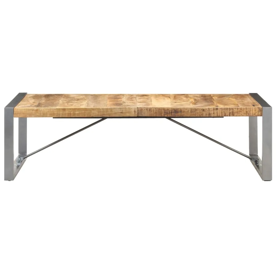 Table basse 140x70x40 cm Bois de manguier brut - 2