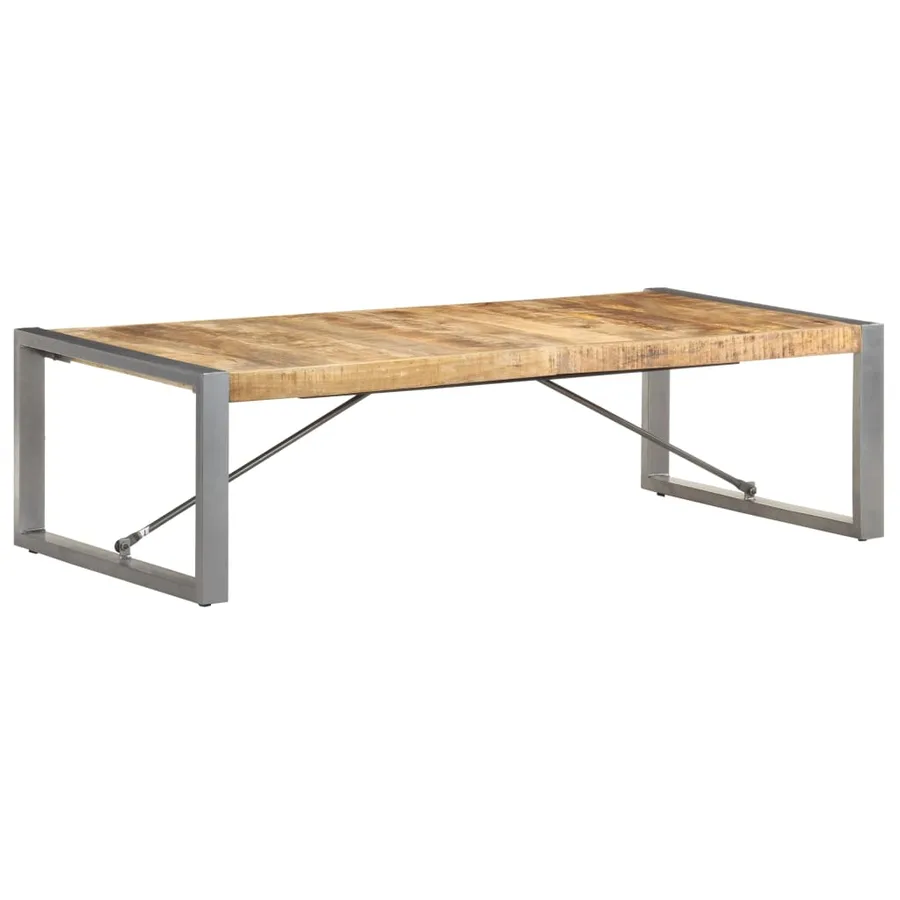 Table basse 140x70x40 cm Bois de manguier brut - 8