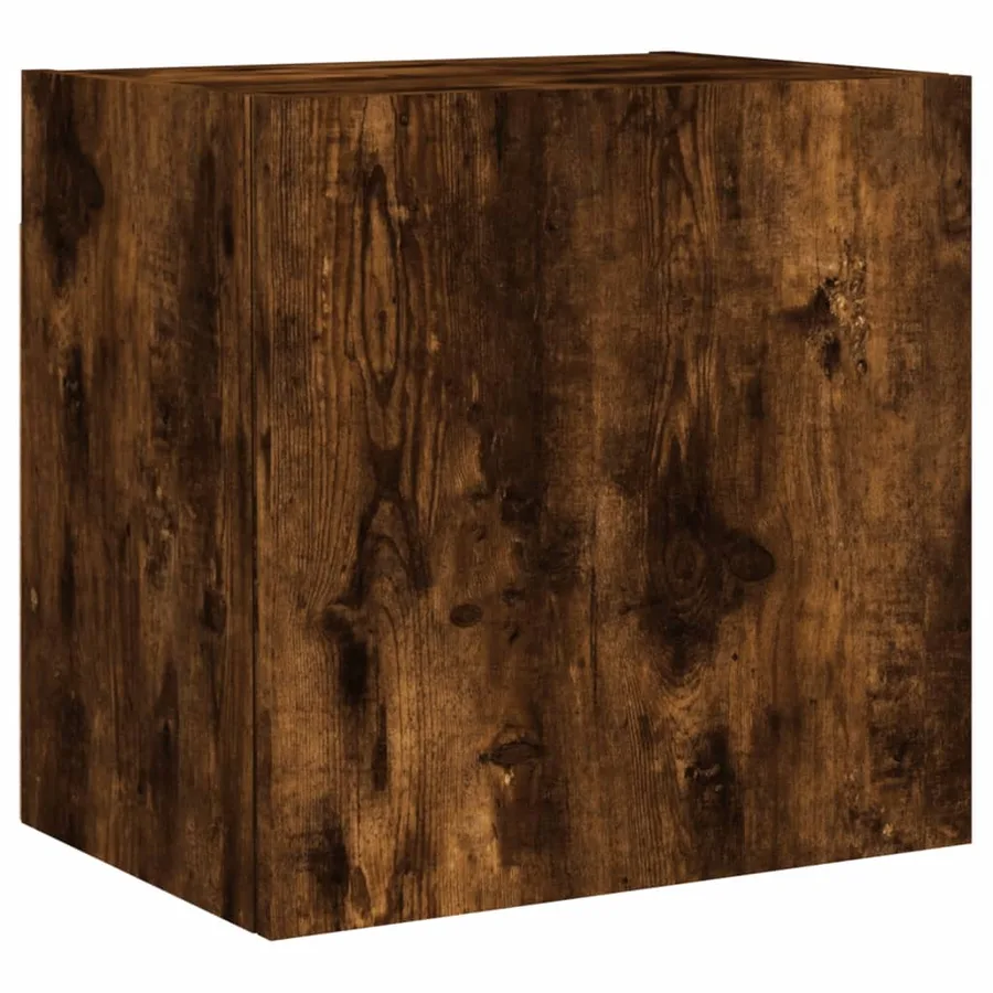 Unités murales TV 4 pcs chêne fumé bois d'ingénierie - 7