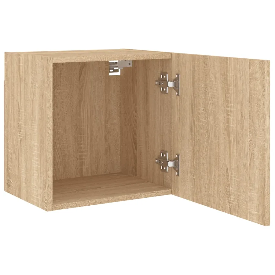 Meuble TV mural chêne sonoma 40,5x30x40 cm bois d'ingénierie - 6