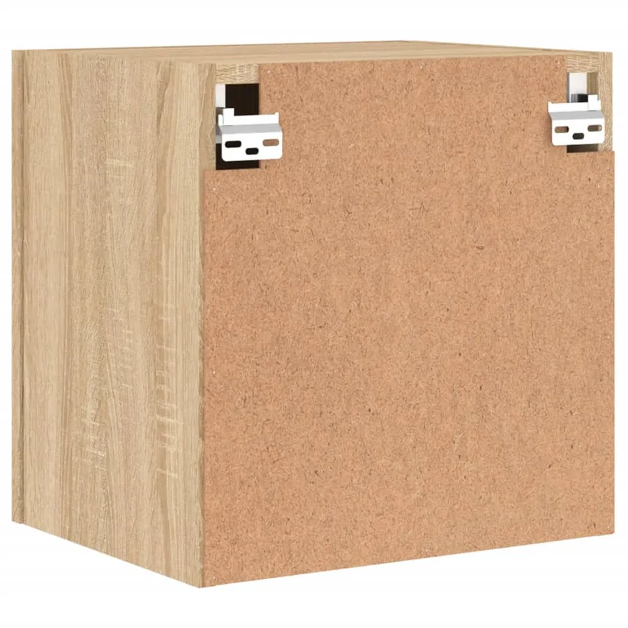 Meuble TV mural chêne sonoma 40,5x30x40 cm bois d'ingénierie - 9