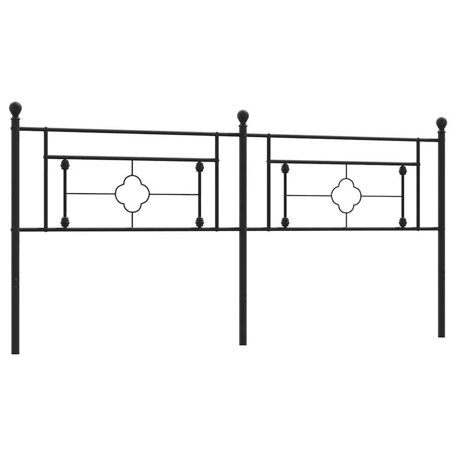 Tête de lit de remplacement métal noir 193 cm - 2
